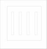 JRD-020 Coaster Base | 0.25Acrylic Coaster with Clear Bumpers |