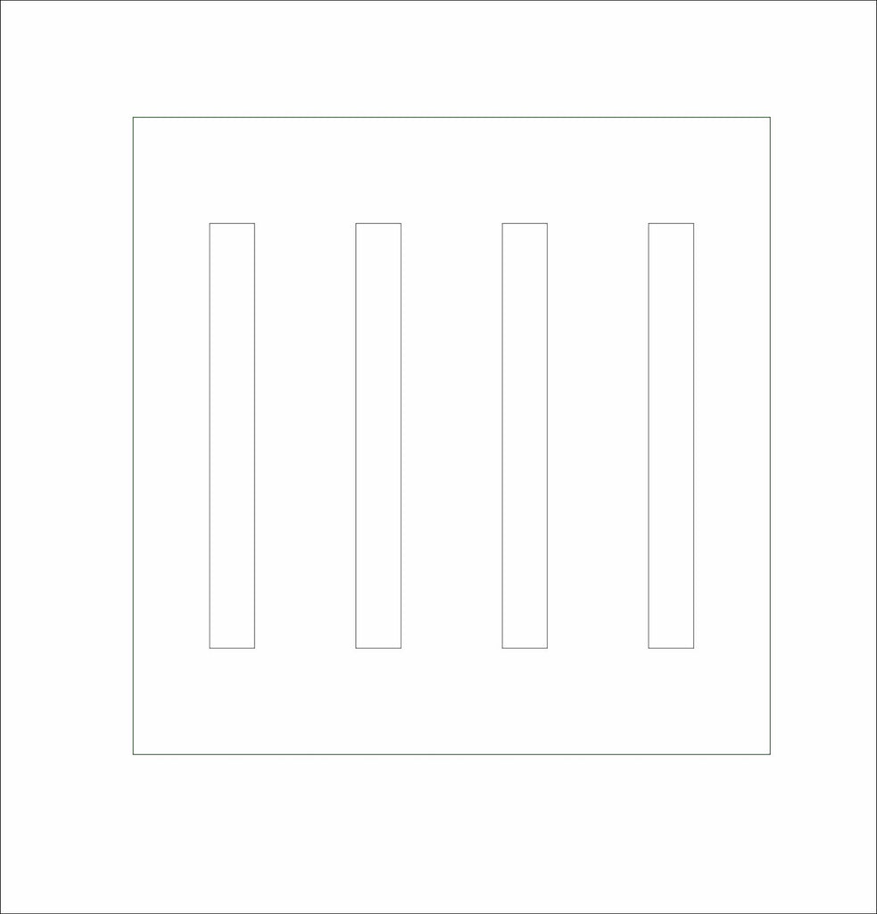 JRD-020 Coaster Base | 0.25Acrylic Coaster with Clear Bumpers |