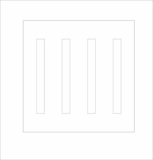 JRD-020 Coaster Base | 0.25Acrylic Coaster with Clear Bumpers |