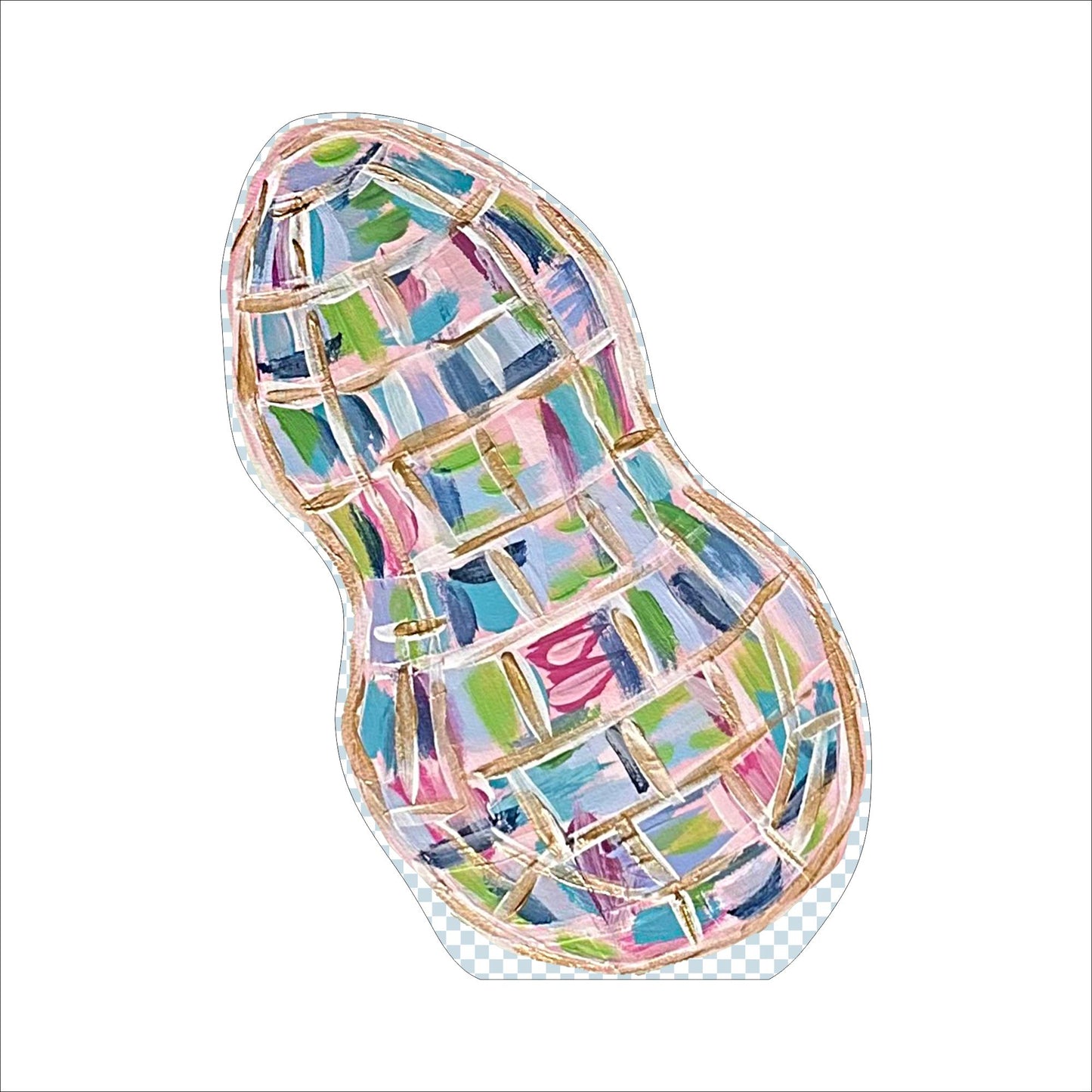 JWA-003 Peanut | 0.75in. Acrylic Cutout | Single