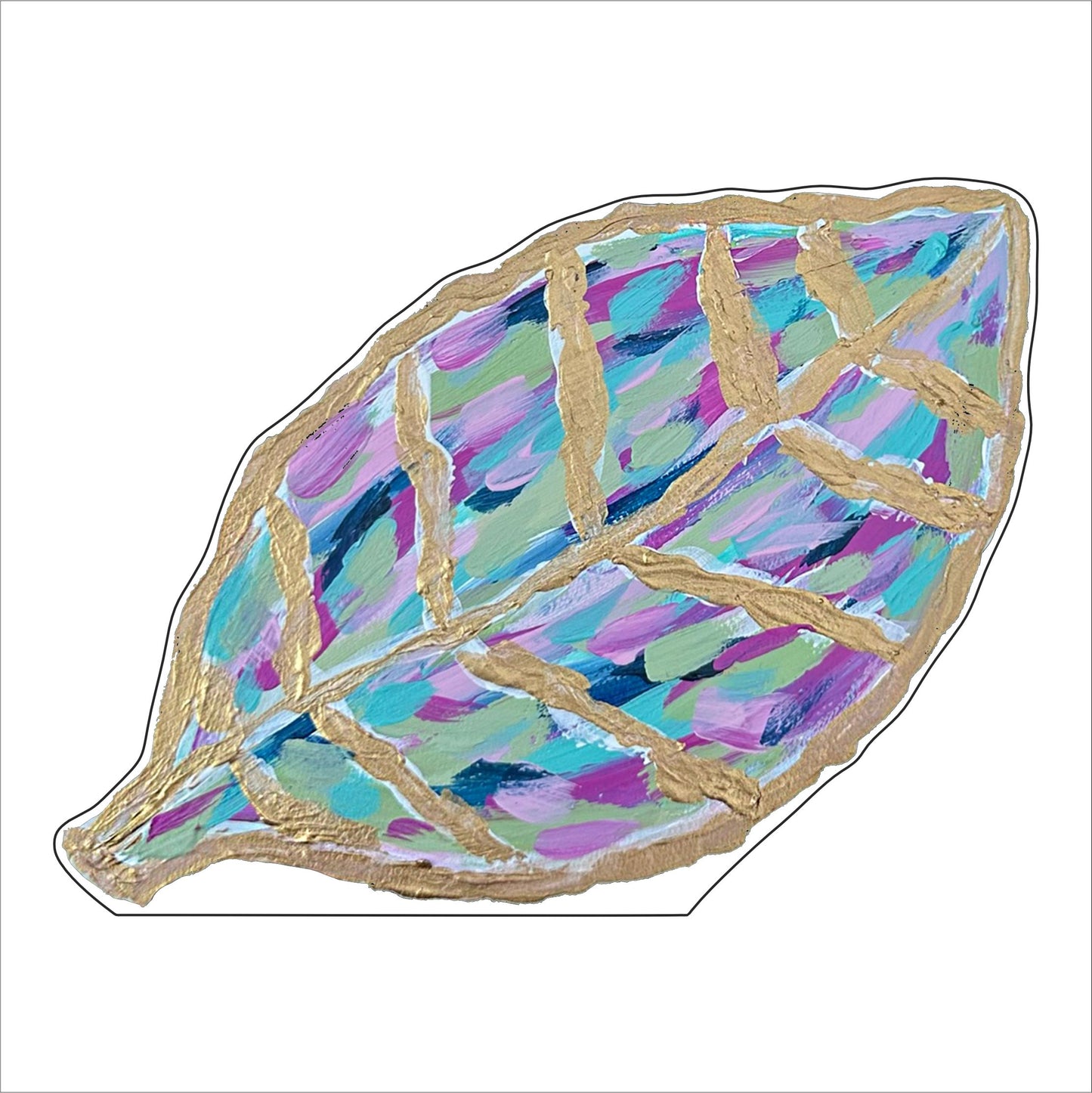 JWA-006 Leaf | 0.75in. Acrylic Cutout | Single