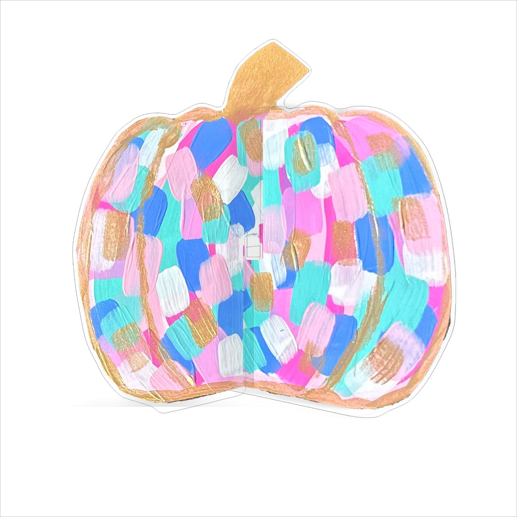 JWA-007 3D Pumpkin | 0.25in. 2-Piece Acrylic Cutout | Single