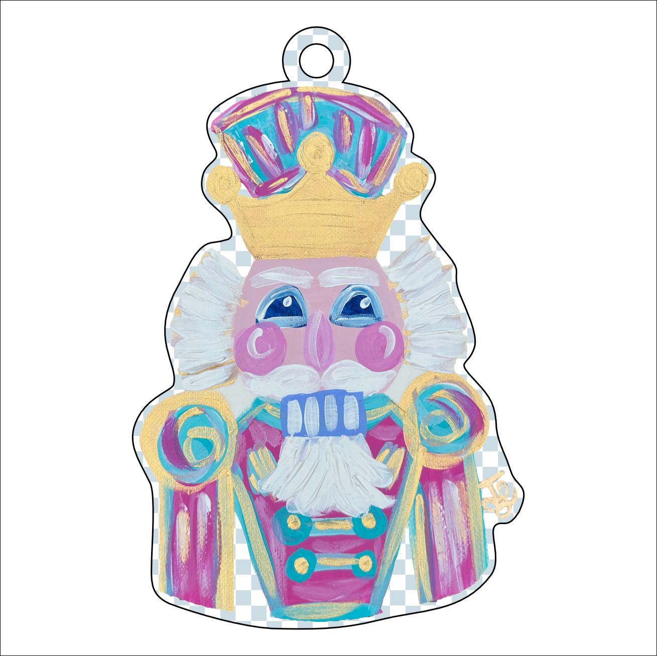 JWA-009 Nutcracker Ornament | 0.25in. Acrylic Ornament | Single