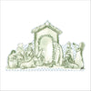 JWL-003 Green Nativity | 0.75in. Acrylic Cutout | Single