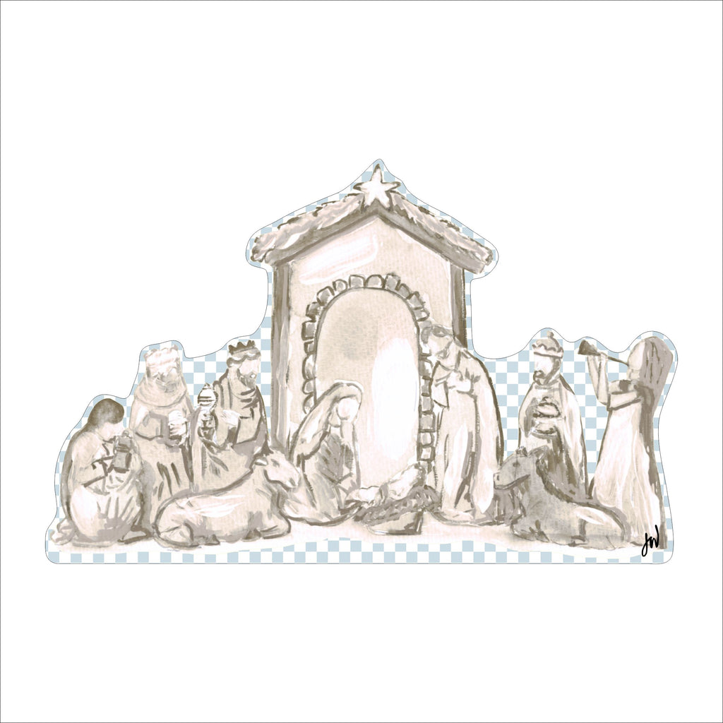 JWL-008 Taupe Nativity | 0.125in. Acrylic Cutout | Case (any 10+)