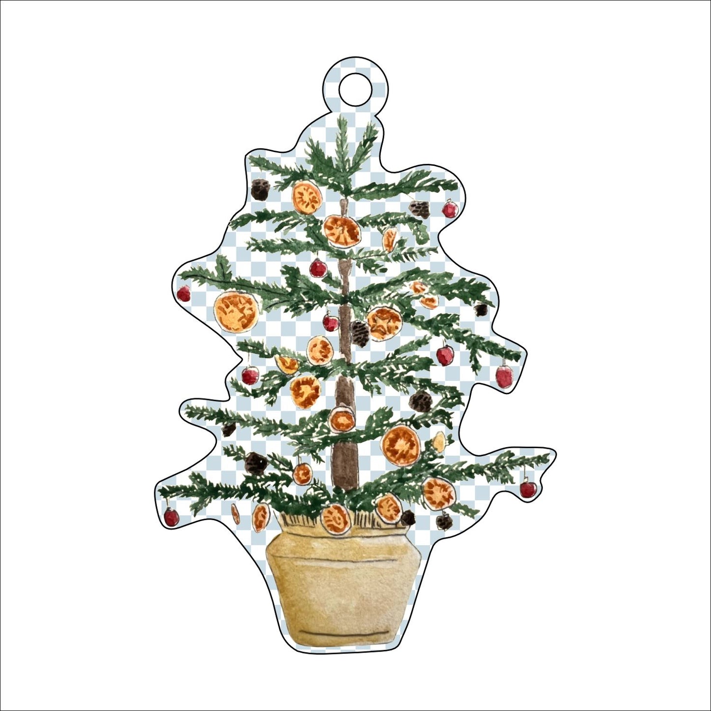 JWL-019 Christmas Tree Ornament | 0.25in. Acrylic Ornament | Single