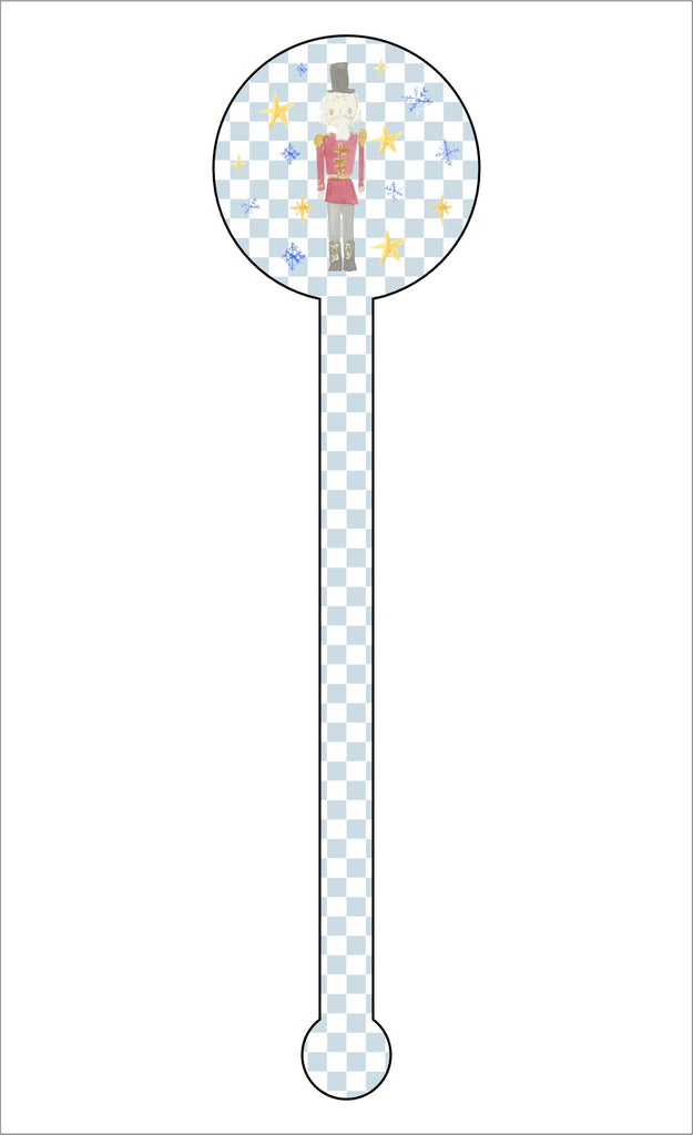 Nutcracker Drink Stirrer | 0.125in. Acrylic Cutout | Case (any 150+)