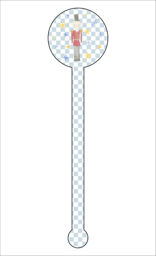 Nutcracker Drink Stirrer | 0.125in. Acrylic Cutout | Case (any 150+)