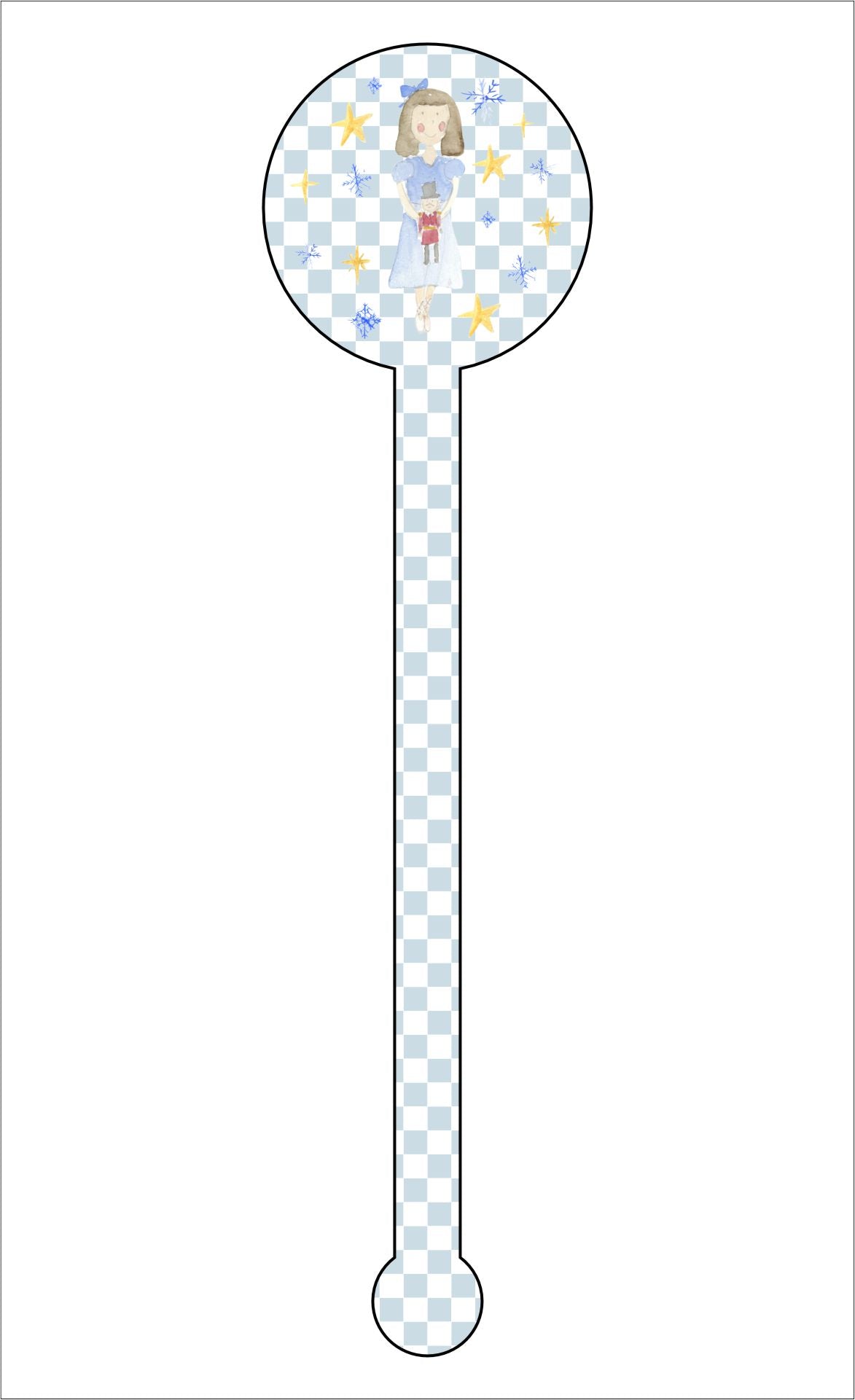 Clara Drink Stirrer | 0.125in. Acrylic Cutout | Case (any 150+)