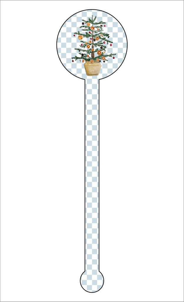 Christmas Tree Drink Stirrer | 0.125in. Acrylic Cutout | Case (any 150+)