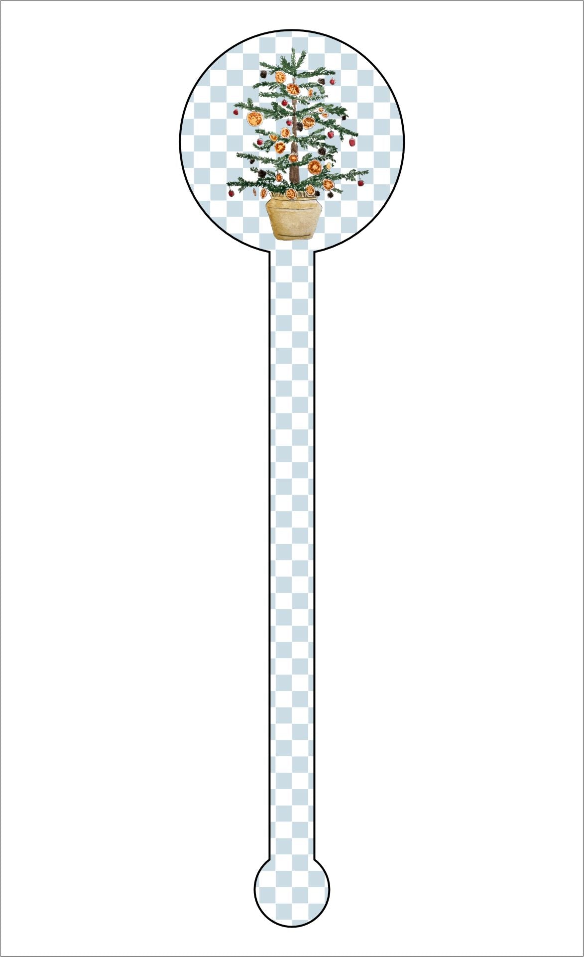 Christmas Tree Drink Stirrer | 0.125in. Acrylic Cutout | Case (any 150+)