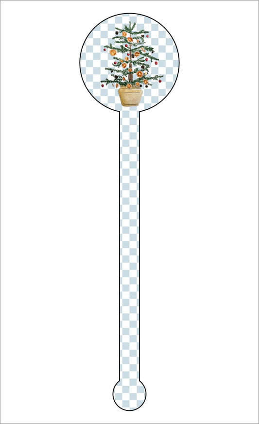 Christmas Tree Drink Stirrer | 0.125in. Acrylic Cutout | Case (any 150+)