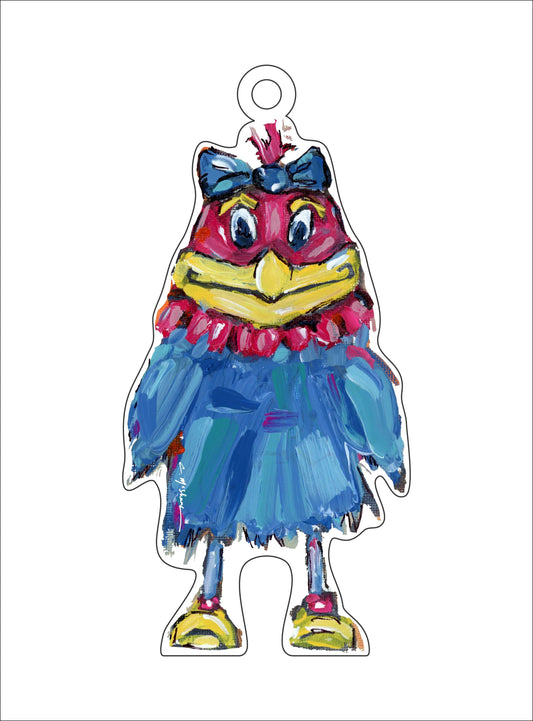 Jay Girl | 0.25in. Acrylic Ornament | Case of 25