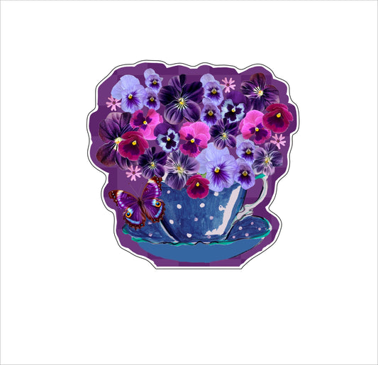 KAR-004 Pansy Statuette | 0.75Acrylic Contour |