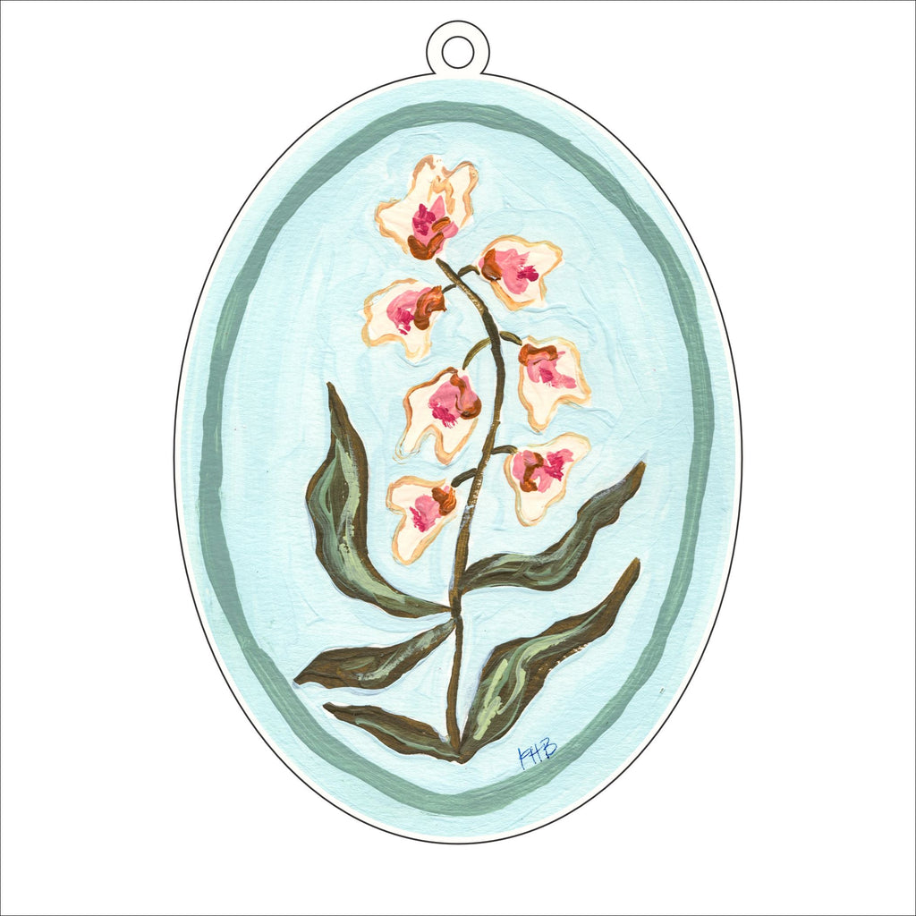 KBA-009 Orchids | 0.25in. Acrylic Ornament