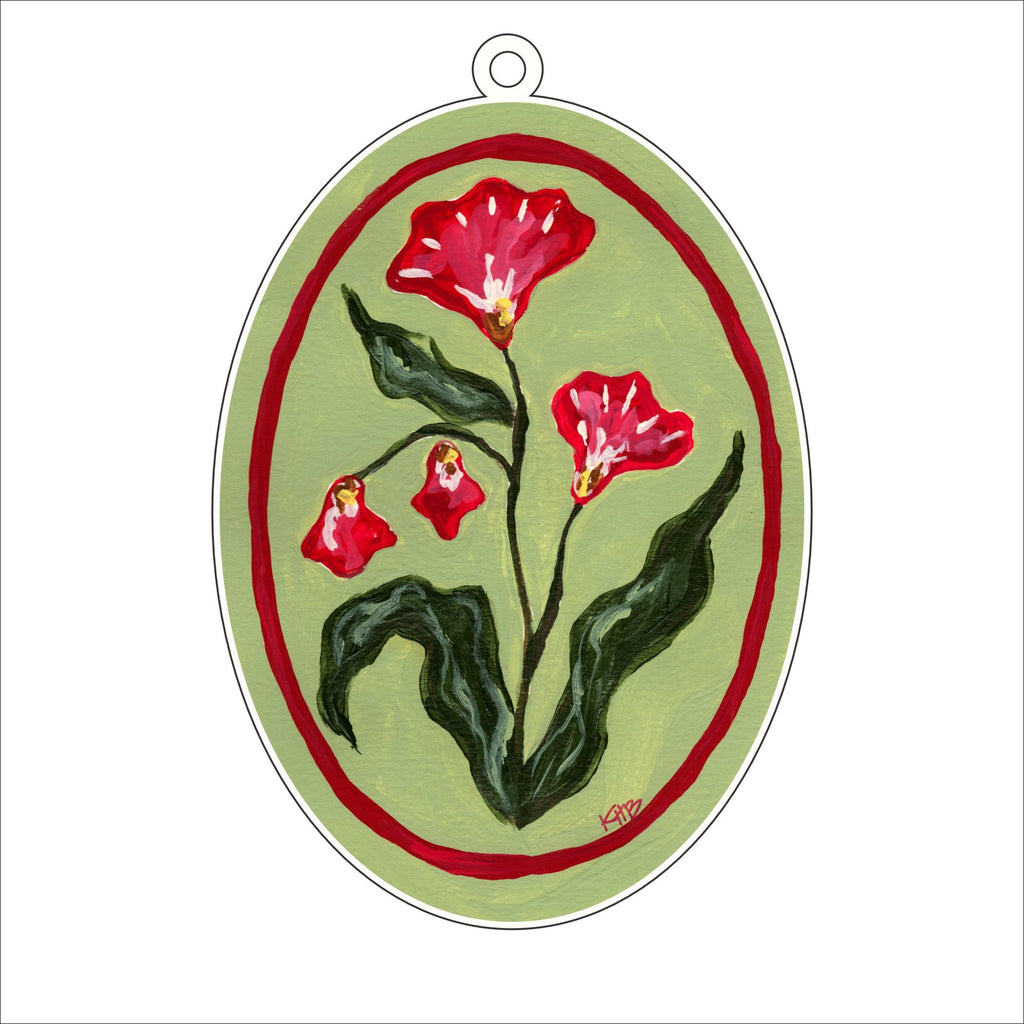 KBA-010 Hibiscus | 0.25in. Acrylic Ornament