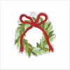 KBA-020 Red Christmas Wreath Ornament | 0.25Acrylic Ornament