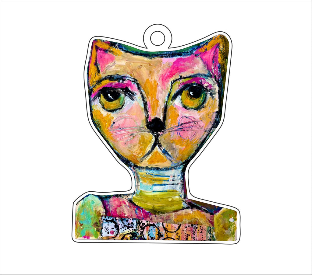 KBL-001 Orange Cat Ornament | 0.25Acrylic Ornament |