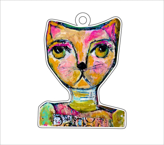 KBL-001 Orange Cat Ornament | 0.25Acrylic Ornament |