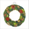 Poinsettia Wreath Ornament KHA-191 | 0.25in. Acrylic