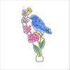 Bluebird of Happiness  | 0.25in. Acrylic Floral