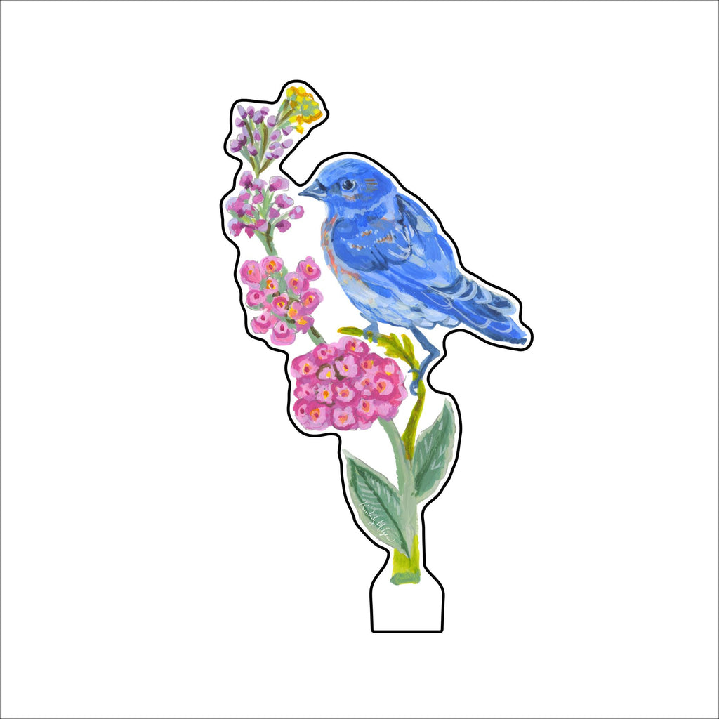 Bluebird of Happiness  | 0.25in. Acrylic Floral