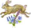 Running Rabbit | 0.25in. Acrylic Floral
