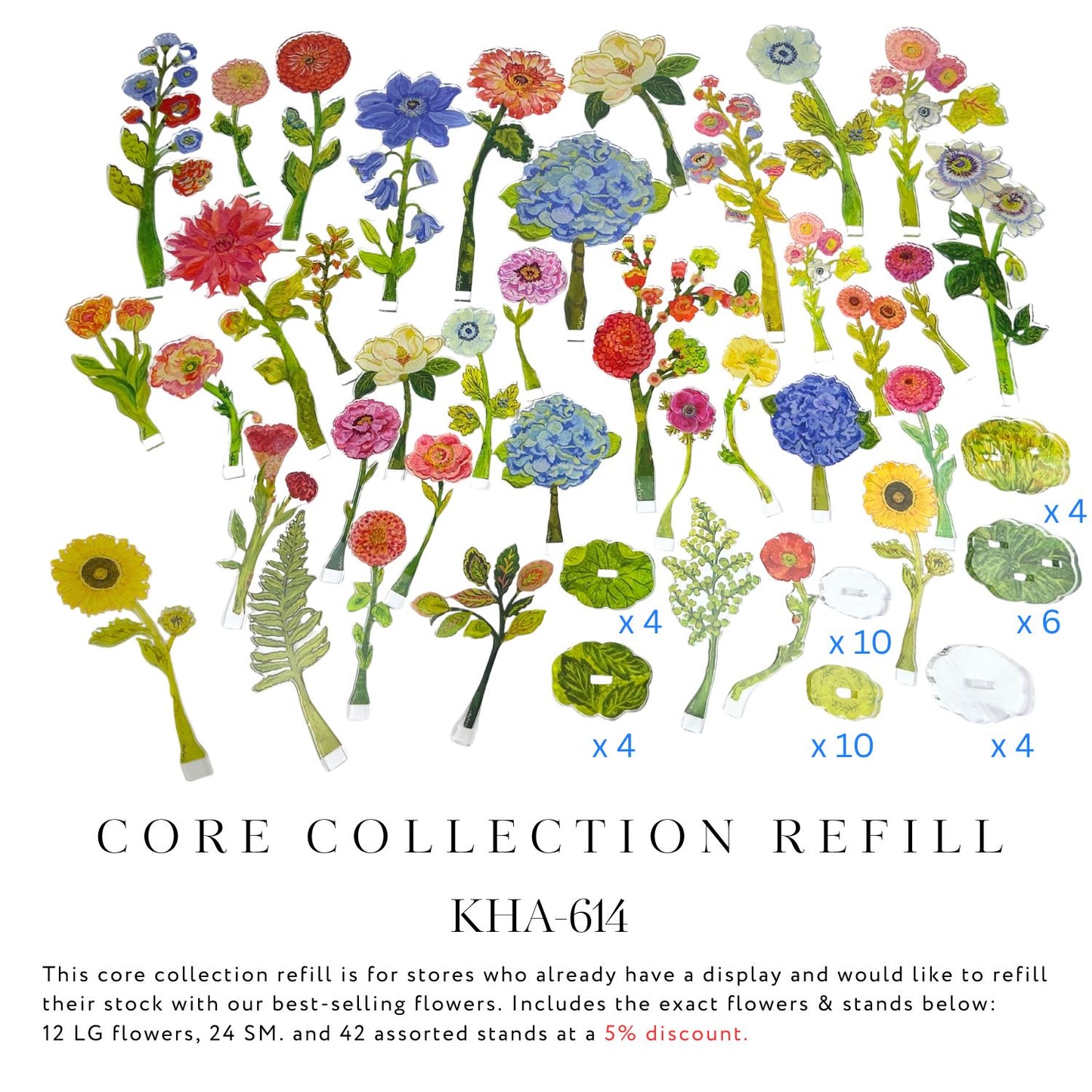 KHA-614 Core Collection Refill (without Display Tray)