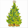 8 Green Bows Tree | 0.25in. Acrylic Floral