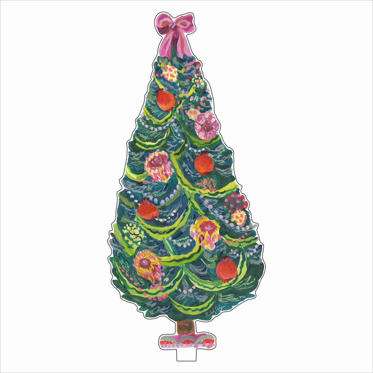 Protea and Pomegranate Tree | 0.25in. Acrylic Floral
