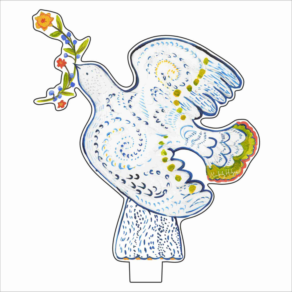 Peace Dove Blossom | 0.25in. Acrylic Floral