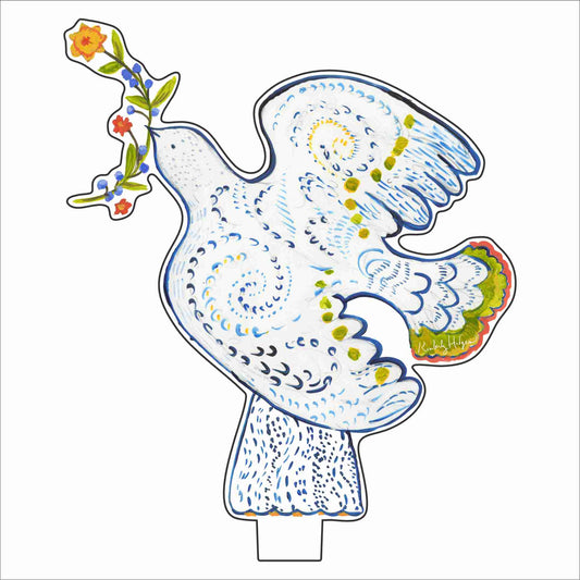 Peace Dove Blossom | 0.25in. Acrylic Floral