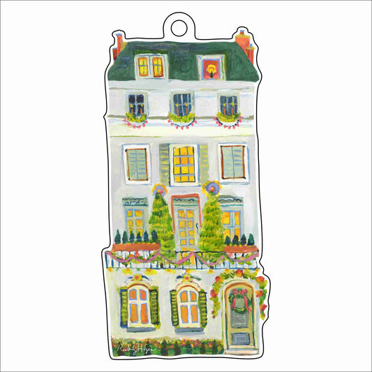 Noël à Paris Ornament & Ribbon | 0.25in. Acrylic