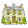 Christmas Cottage Ornament & Ribbon | 0.25in. Acrylic