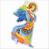 Gabriel Angel Ornament & Ribbon | 0.25in. Acrylic