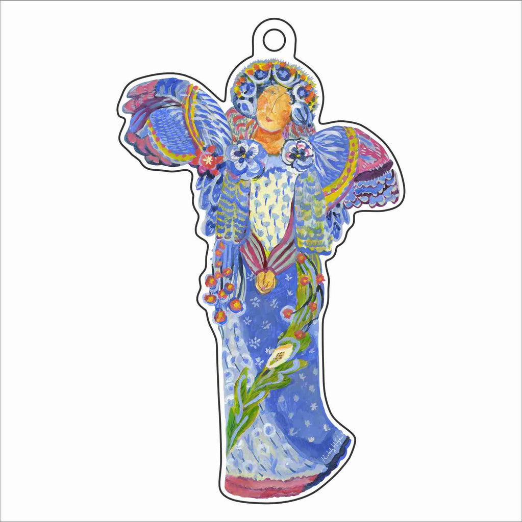 Sariel Angel Ornament & Ribbon | 0.25in. Acrylic