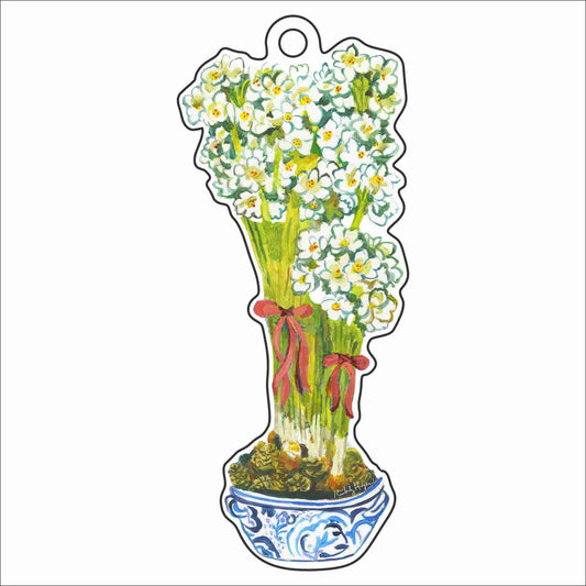 Paperwhites Ornament & Ribbon | 0.25in. Acrylic