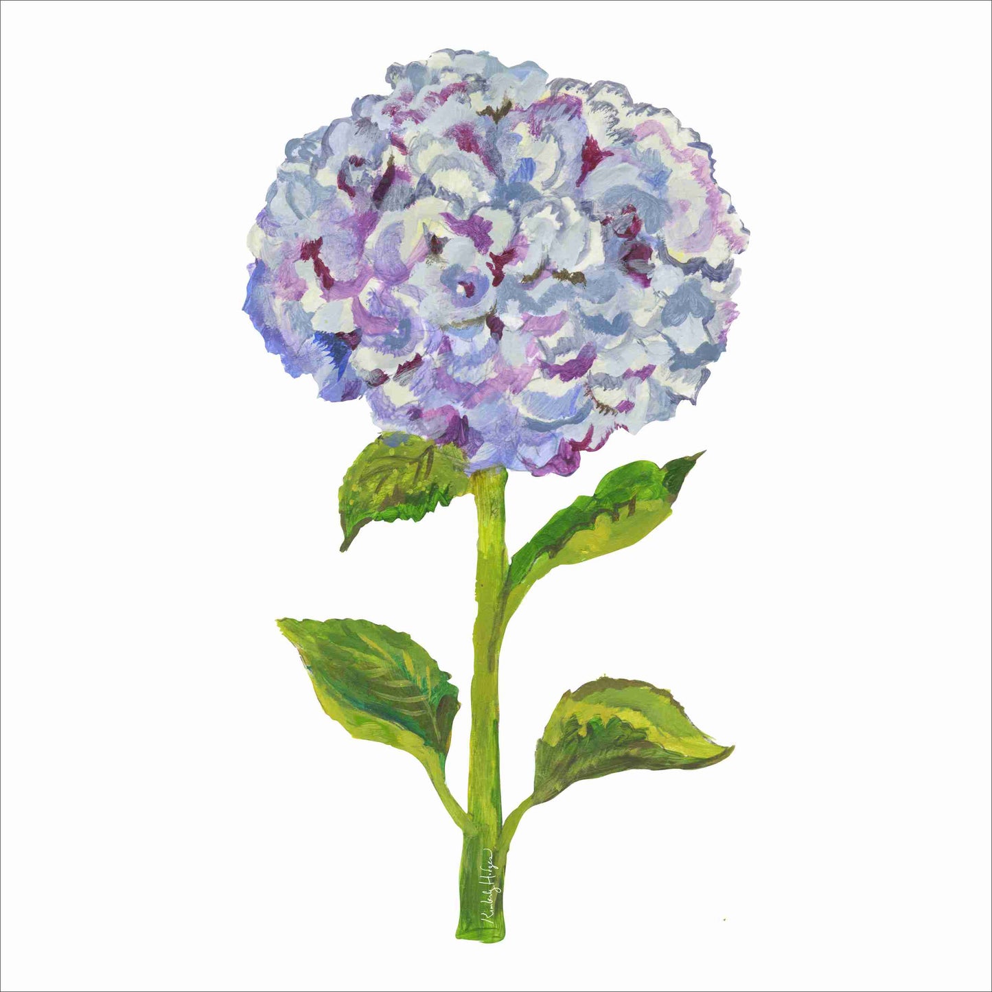 Smoky Purple Hydrangea | 0.25in. Acrylic Floral