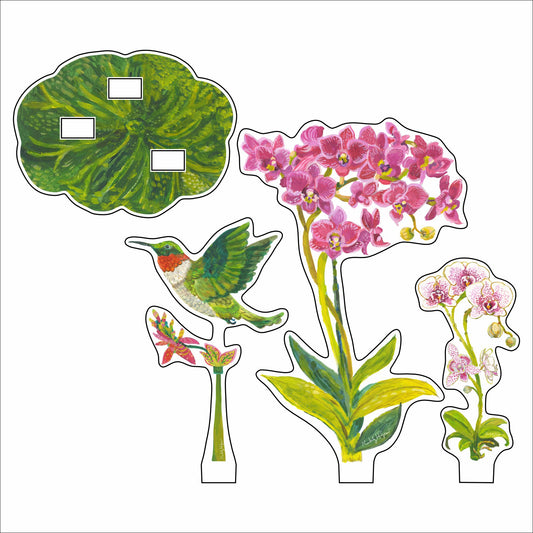 KHA-730 Petite Bouquet Collection 1 | 0.25Acrylic Collection | Set of 6