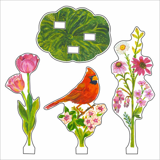 KHA-732 Petite Bouquet Collection 3 | 0.25Acrylic Collection | Set of 6