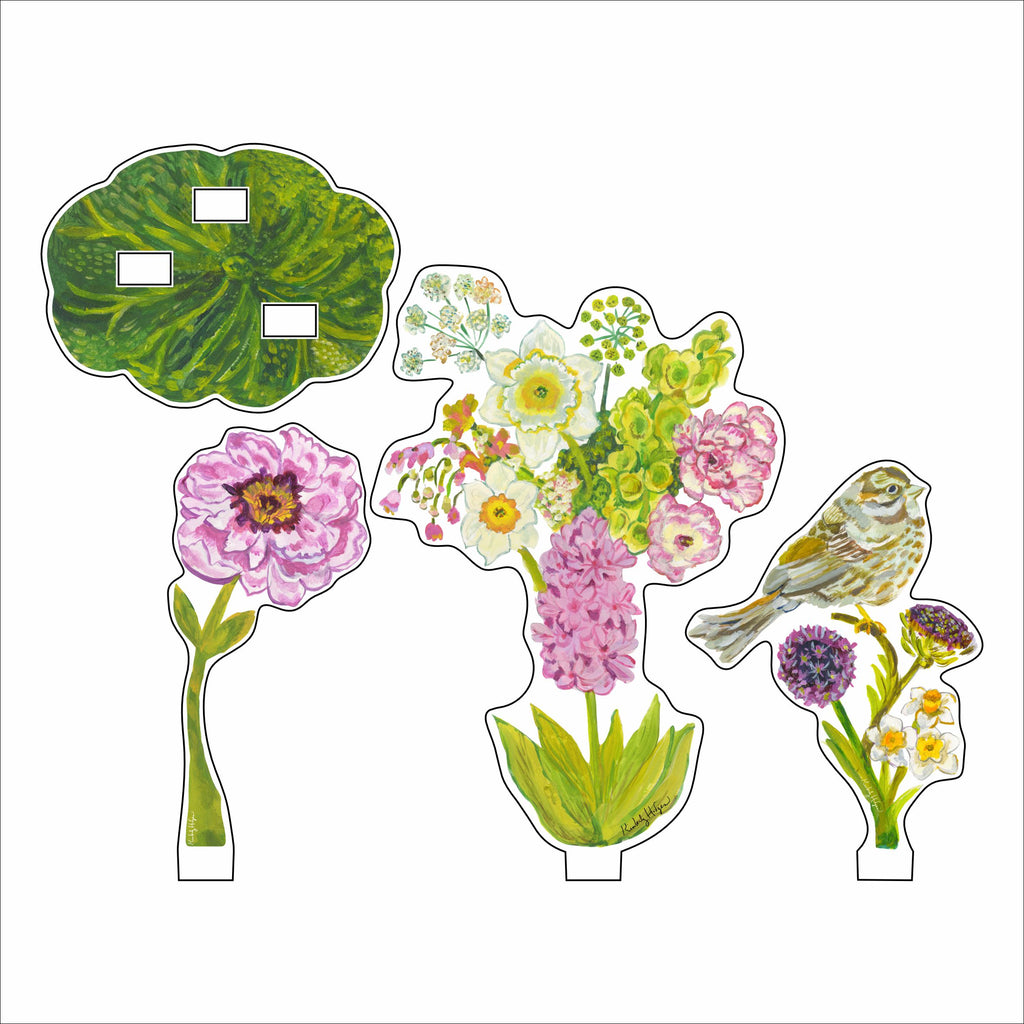 KHA-735 Petite Bouquet Collection 6 | 0.25Acrylic Collection | Set of 6