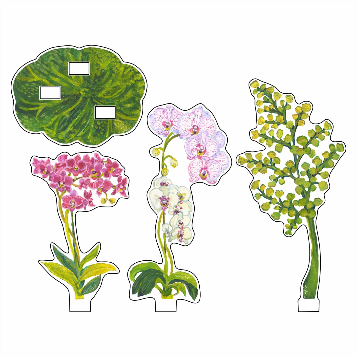 KHA-736 Petite Bouquet Collection 7 | 0.25Acrylic Collection | Set of 6