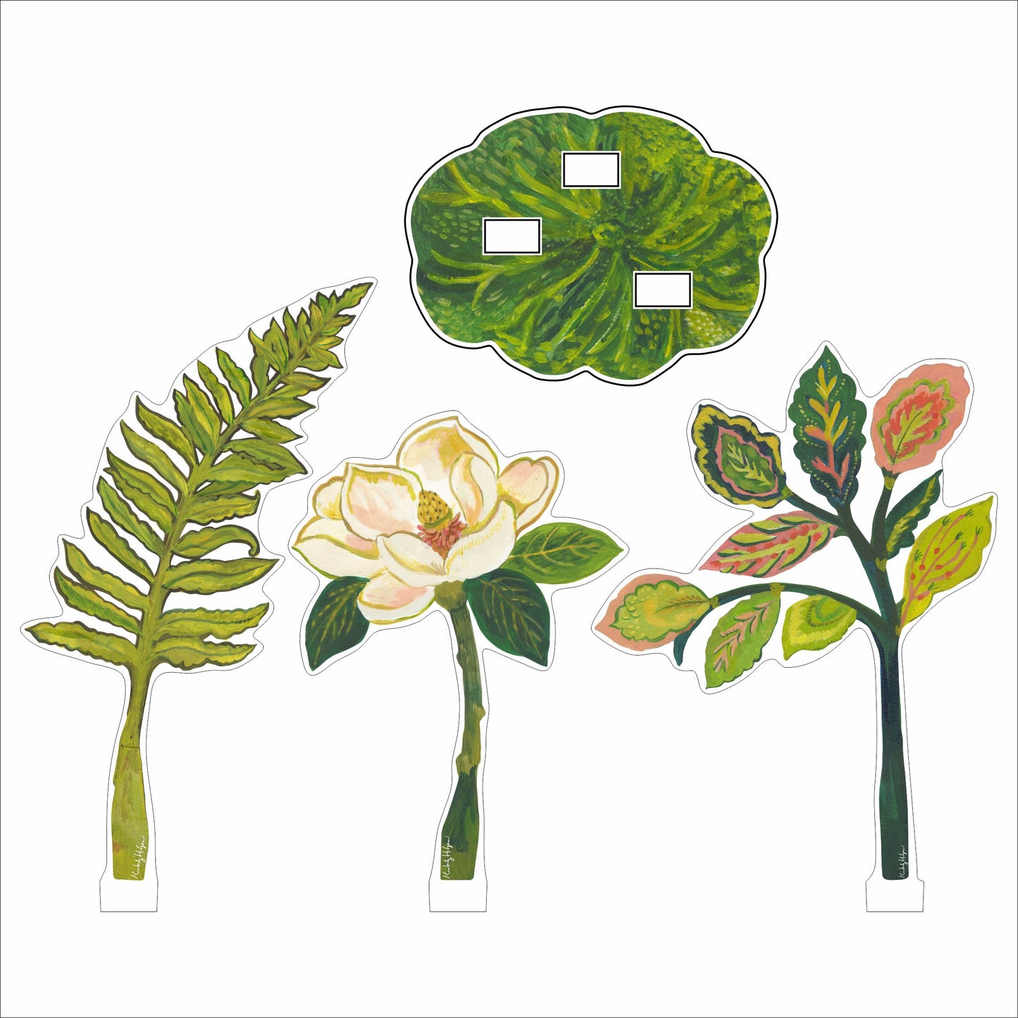 KHA-737 Petite Bouquet Collection 8 | 0.25Acrylic Collection | Set of 6