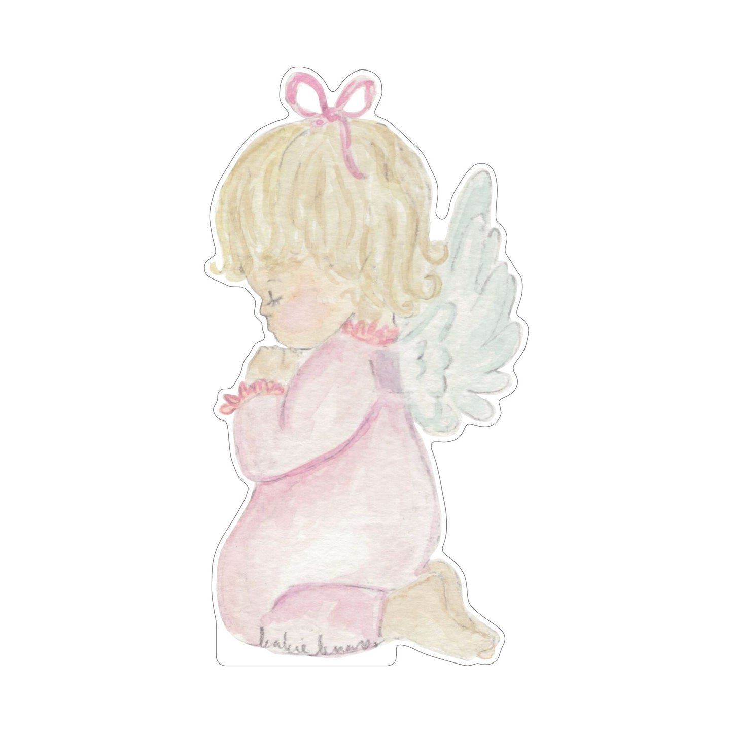 KKN-010 Girl Praying Angel Mini | 0.50Acrylic Mini Contour