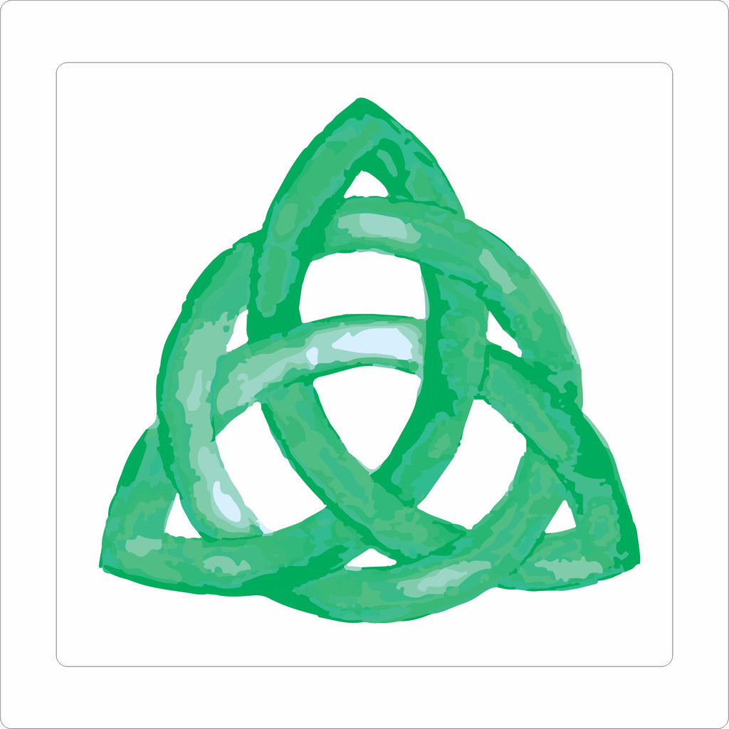 KKP-002 Trinity Knot - Emerald | 0.75Acrylic Contour