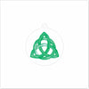 KKP-004 Trinity Knot - Emerald Ornament | 0.25Acrylic Ornament