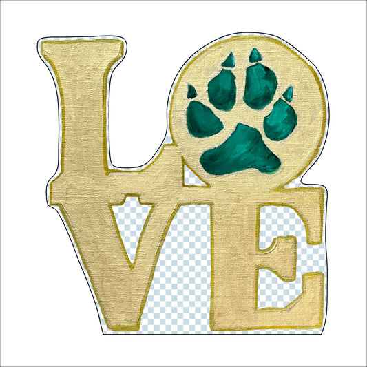 Wesleyan Love | 0.75in. Acrylic Cutout | Case Bundle any 10+ (Pack of 1)