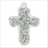 KLA-008 Floral Cross Ornament | 0.25Acrylic Ornament |