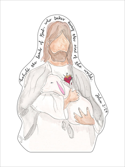 Jesus the Lamb | 0.75in. Acrylic Cutout |