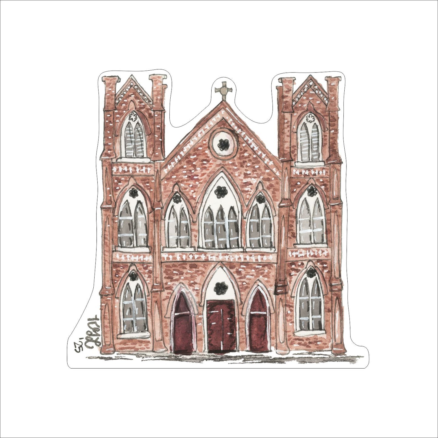 KLS-004 St. Elizabeth Church Mini | 0.50Acrylic Contour |
